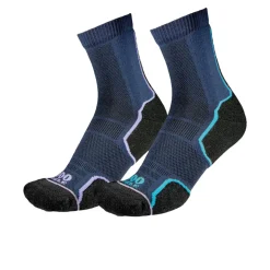 1000 Mile Trail Repreve Single Layer Women's Crew Socks (Twin Pack) - SS25