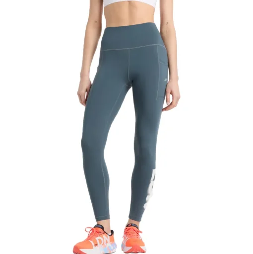 New Balance London Edition Sleek Pocket High Rise 25 Inch Women's Tights - SS25