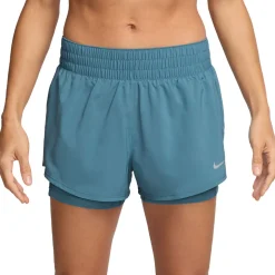 Nike One Dri-FIT Mid-Rise 3 Inch 2-in-1 Women's Running Shorts - SU25