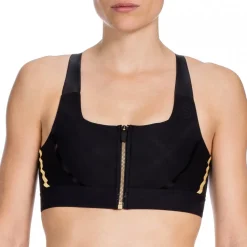 Skins A400 Gold Compression Running Women's Crop Top