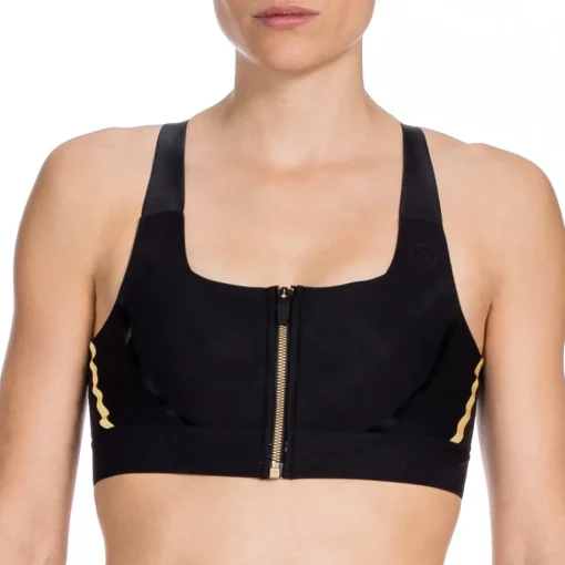Skins A400 Gold Compression Running Women's Crop Top
