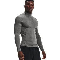 Under Armour HeatGear Compression Mock Long Sleeve Top - SS25
