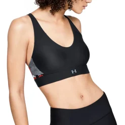 Under Armour Vanish Panel Medium Impact Print Bra
